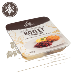 Kotlet drobiowy z ziemniakami i buraczkami 400 g
